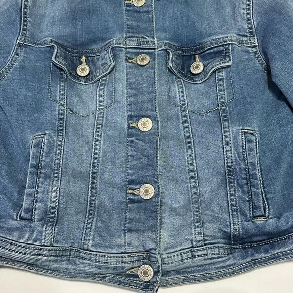 Thereabouts Denim/Jean Button Up Jacket Girls Size Medium 10/12 - Picture 2 of 10